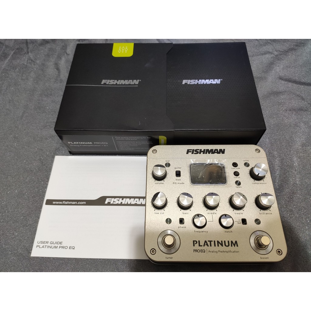 【二手良品】Fishman Platinum Pro EQ/DI Analog Preamp 木吉他前級放大器