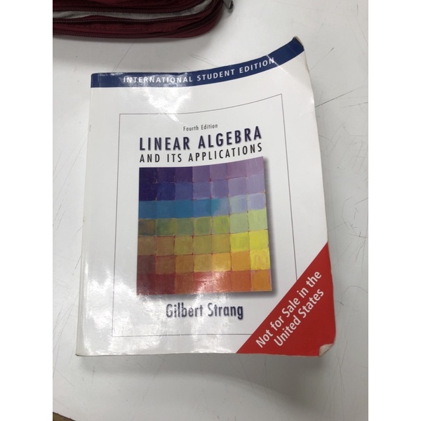 線性代數課本linear algebra and it’s application Gilbert strang | 蝦皮購物