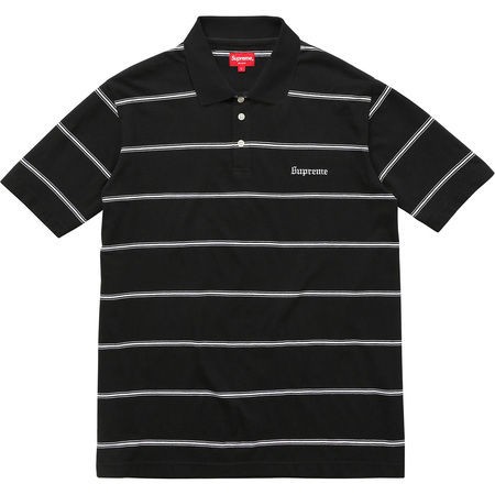 紐約范特西】現貨2017新品Supreme M MAIN STRIPED POLO 黑白條紋POLO衫