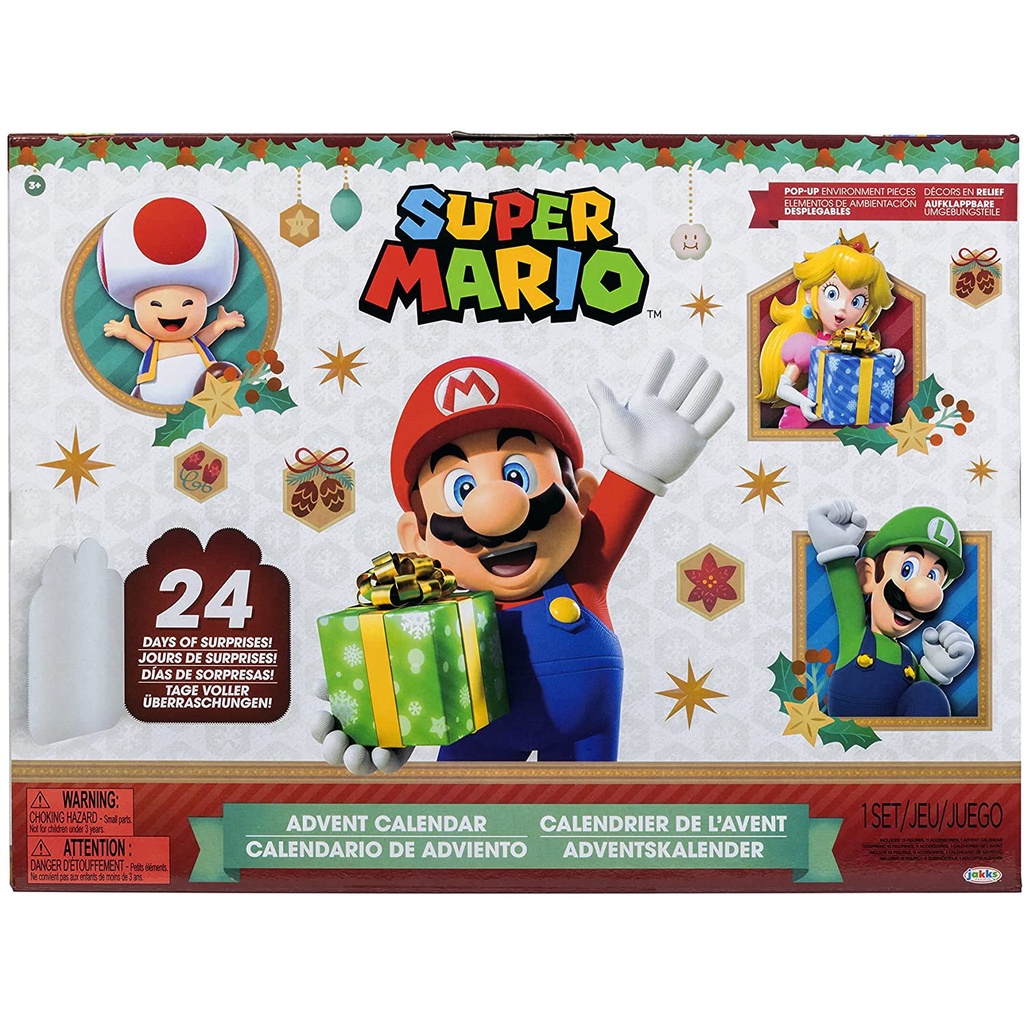 [全新現貨]美國 Super Mario 超級瑪利歐 聖誕節降臨倒數日曆 降臨曆 聖誕倒數 瑪利歐 蝦皮購物