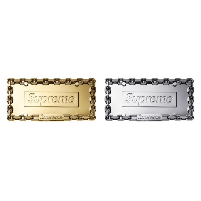 Supreme Chain License Supreme License Plate Cover 全新現貨18