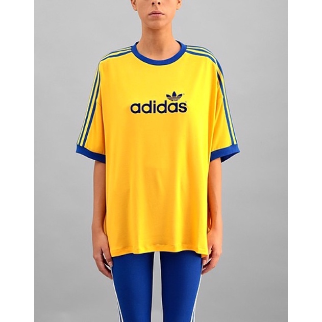 📌現貨Adidas Original Adicolor—70S 3STR TEE 休閒短袖上衣Oversize橘