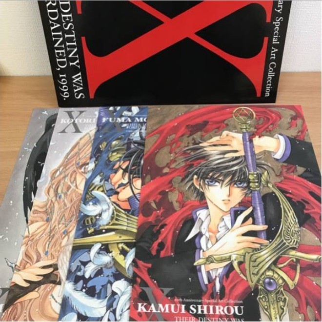 CLAMP Xコミック総集編４冊セット＋複製原画セット - 少女漫画