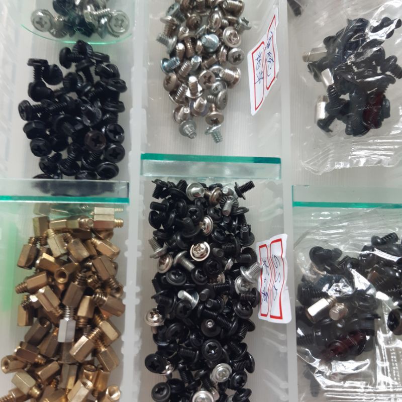 電腦組裝用各式螺絲 主機板固定銅柱 SSD螺絲 硬碟螺絲 機殼側板螺絲 | 蝦皮購物