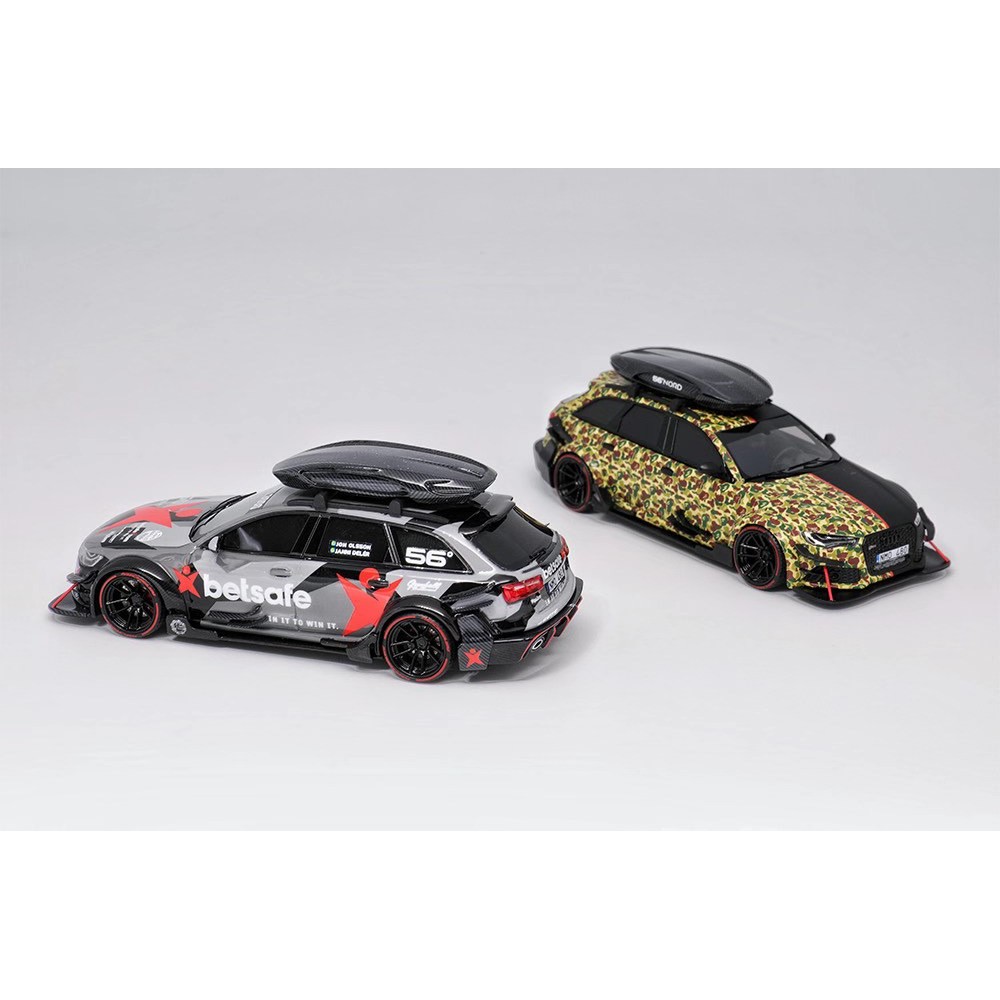 模例】JEC 1/64 Audi RS6 DarwinPro套件兩款塗裝附車頂箱| 蝦皮購物