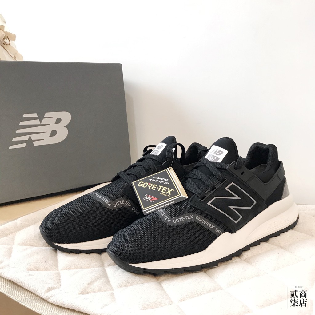 (貳柒商店) New Balance 247 GORE-TEX 男款 黑色 黑白 防水 復古 慢跑鞋 MS247GTX