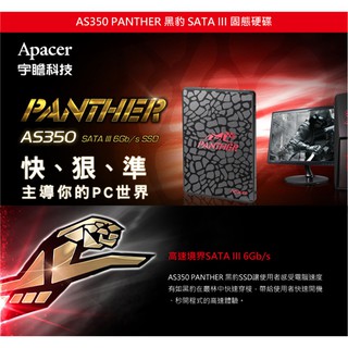 Apacer AS350 120GB 256GB 512GB 1TB 固態硬碟 宇瞻 2.5吋 SSD 256G 512 | 蝦皮購物
