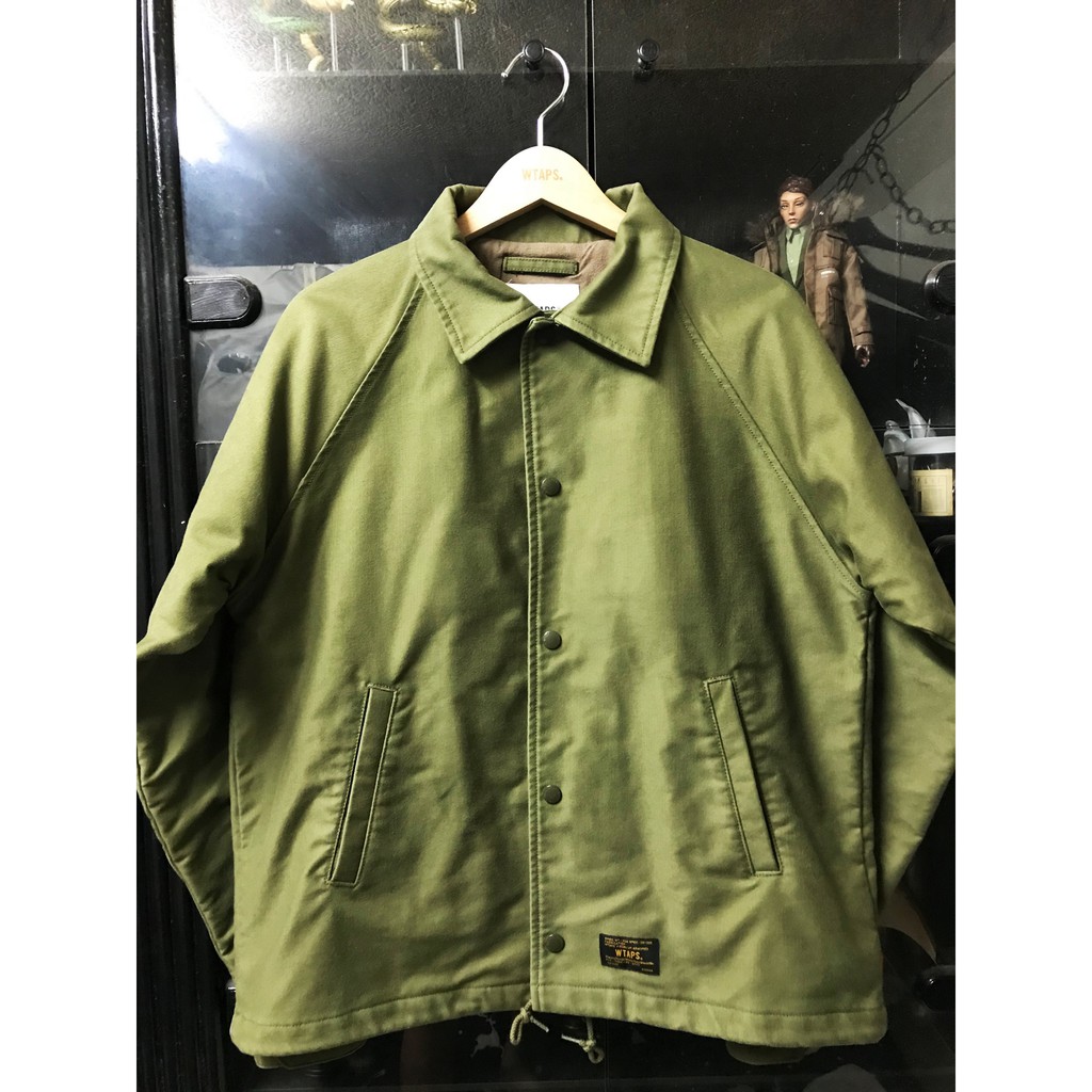 《潮流本舖》WTAPS SQD JACKET COTTON CORDLANE 17AW 教練外套 軍綠 S號