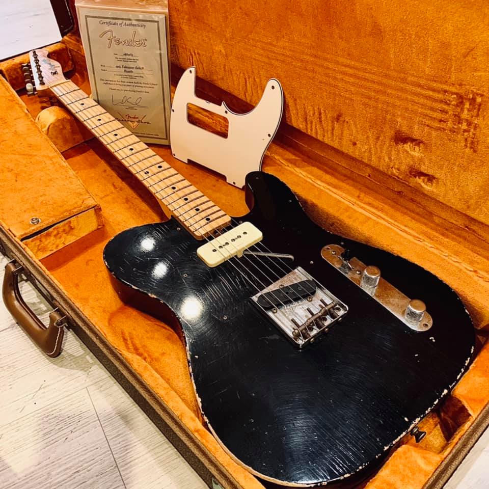 Fender Custom Shop 1963 P-90 Relic Telecaster Black(二手 蒐藏品)