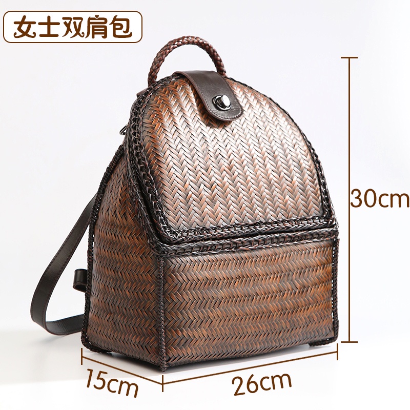 日式復古手工竹編包竹包文藝女青年日本竹包手提包拎包香具茶道
