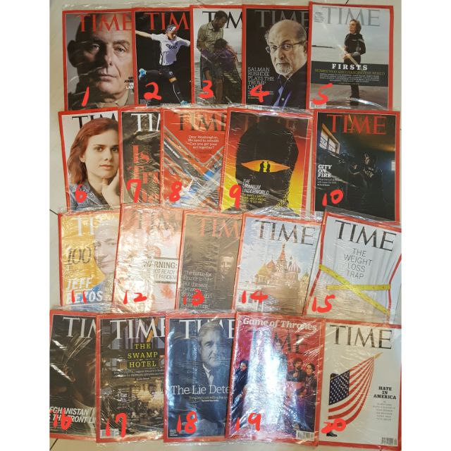 全新TIME時代雜誌降價賣(請私訊雜誌上編碼)！ | 蝦皮購物