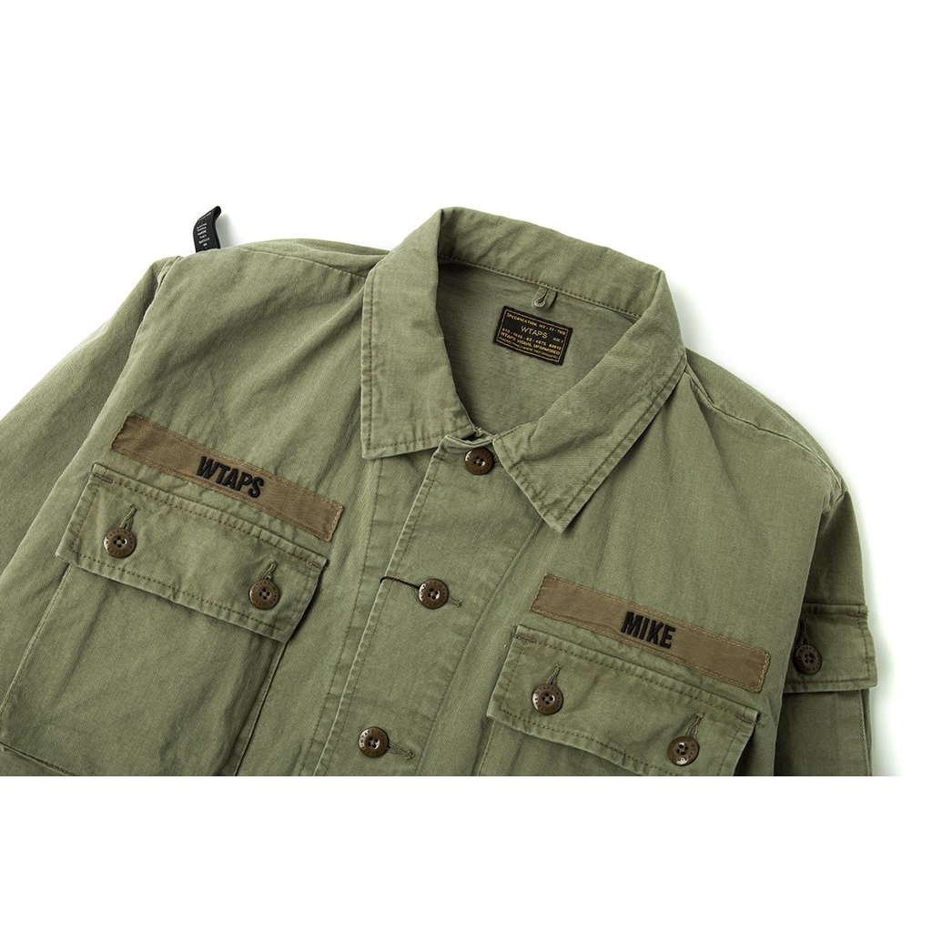 WTAPS 17SS JUNGLE LS SHIRT BEIGE S