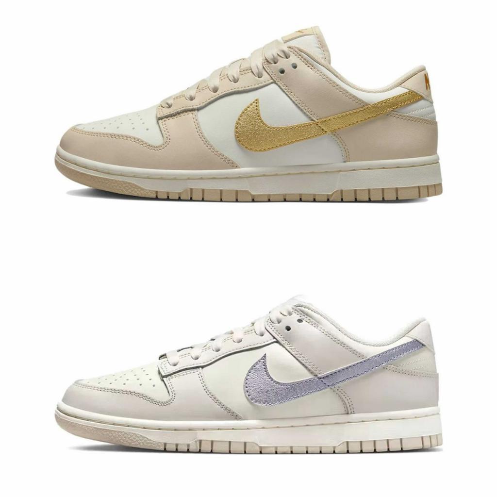 歐鉉]W NIKE DUNK LOW ESS TREND 奶茶金箔休閒鞋女鞋DX5930-001-100