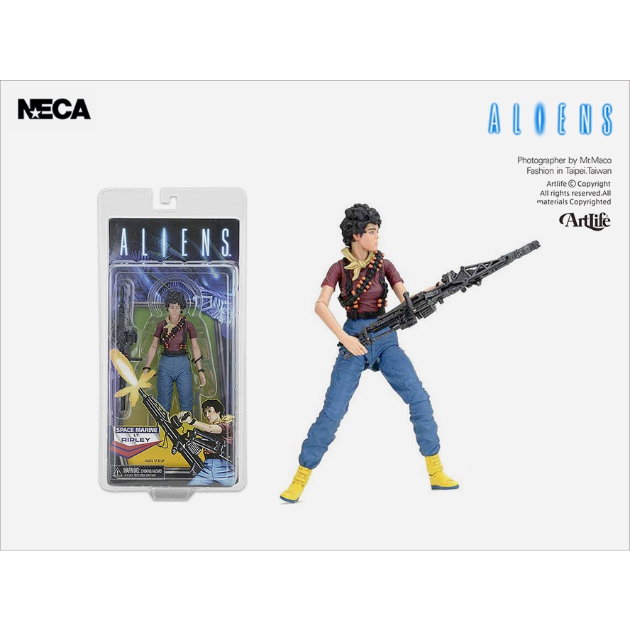 NECA 7 Aliens (Kenner Homage) Space Marine Lt. Ripley Figure