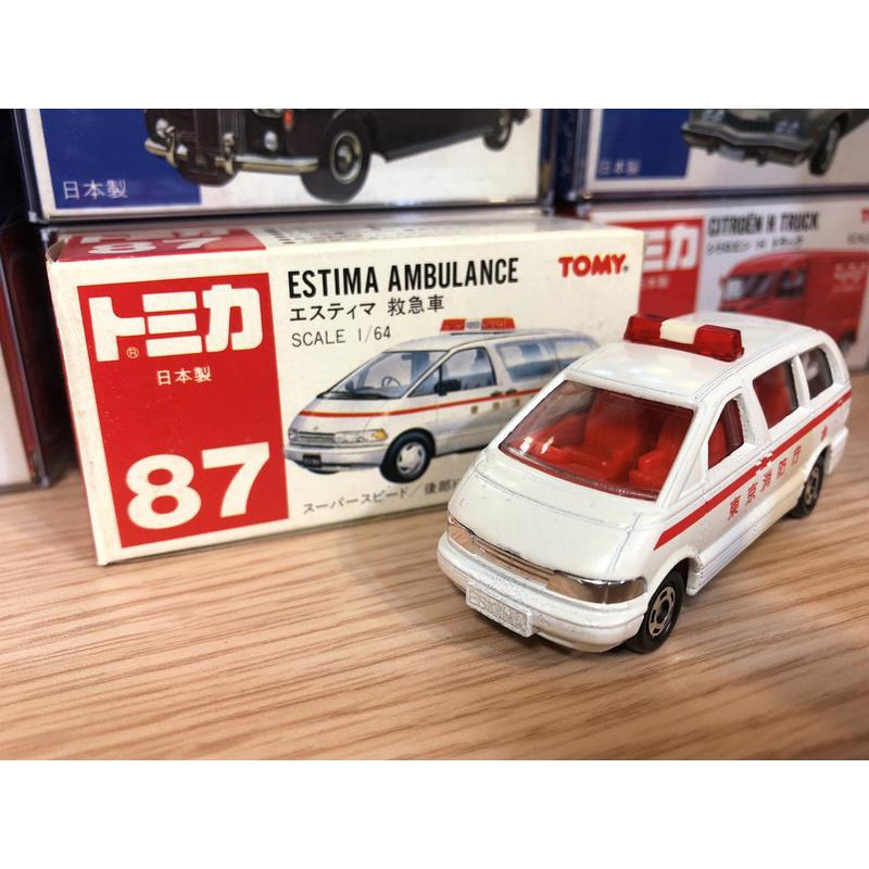 TOMY Tomica Toyota Estima Ambulance high quality / #87 / Made in Japan