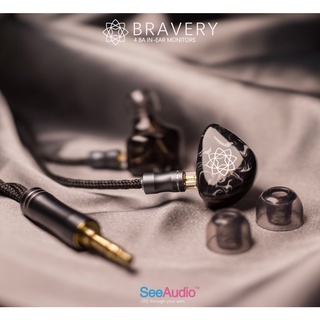 See audio BRAVERY 四動鐵See BRAVERY 類客製耳機可換線CM插針耳道式