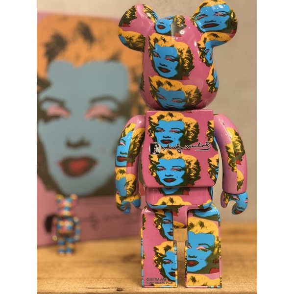 BE@RBRICK Andy Warhol Marilyn Monroe 瑪麗蓮夢露#2 400%+100% | 蝦皮購物