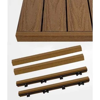 NewTechWood美新超越塑木地板直線收邊條 2.2 x 2.2cm,長30cm(四入含運)