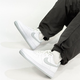 【吳公先生】NIKE AIR FORCE 1 AF1 空軍 白灰 米灰勾 皮革 休閒 男女 DC2911-100 | 蝦皮購物