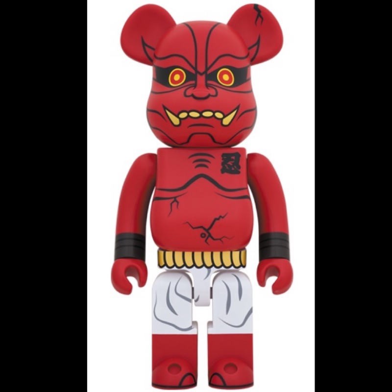 現貨 BE@RBRICK MEDICOM TOY 庫柏力克熊 赤鬼忍 紅 鬼忍 1000% 已售出