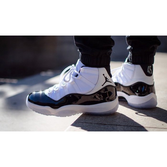 NIKE AIR JORDAN 11 RETRO CONCORD OG 黑白 康扣 AJ11 378037-100