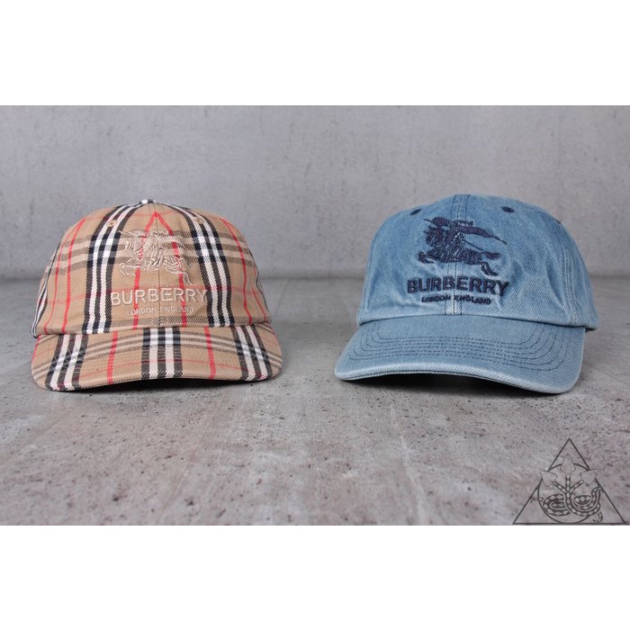 HYDRA】Supreme Burberry Denim 6-Panel 格紋單寧帽子老帽【SUP522