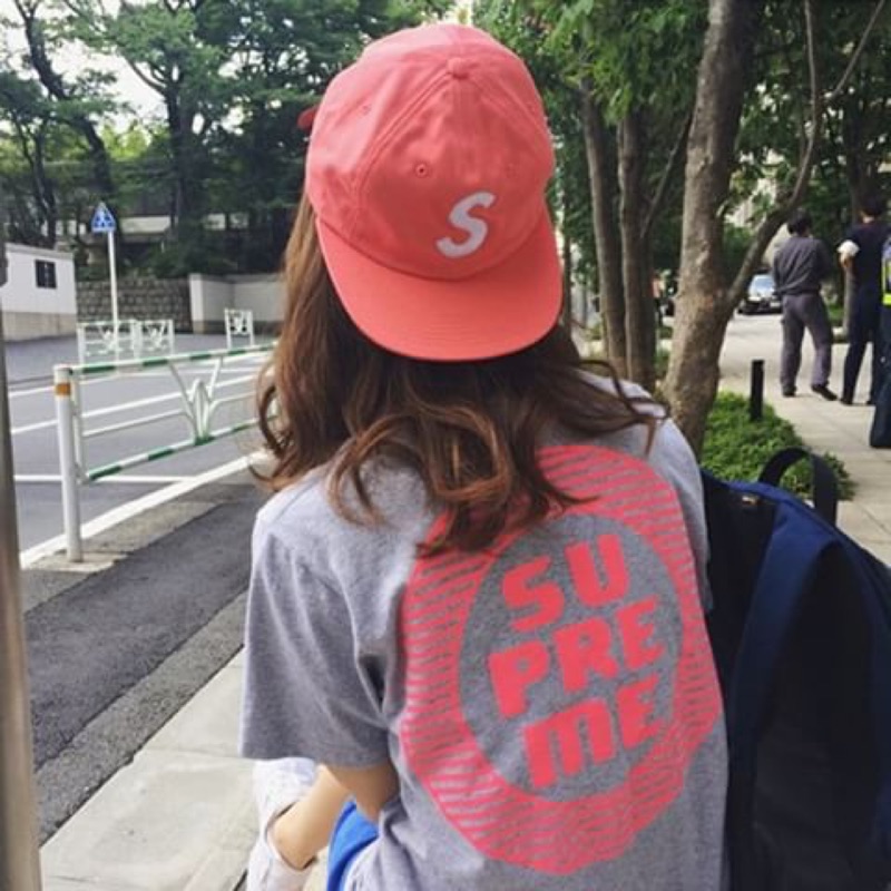 歡迎刷卡Supreme S logo 6-panel cap 初代電繡帆布玫紅| 蝦皮購物