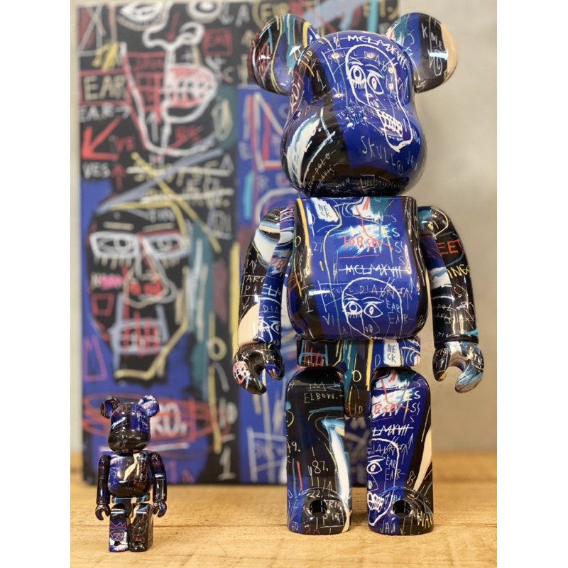 BE@RBRICK 巴斯奇亞#7 JEAN-MICHEL BASQUIAT#7 400%+100% | 蝦皮購物