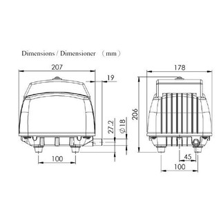 允統財台灣製AIRMAC DB60 靜音型電磁式鼓風機/空氣幫浦/打氣機(水產養殖/水族用品/家庭廢水處理) | 蝦皮購物