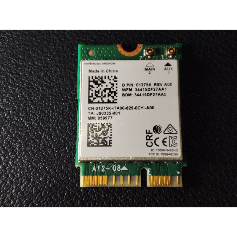 intel 無線網卡 intel AC 9462 NGW 2.4G 5G 雙頻 藍牙5.0 | 蝦皮購物