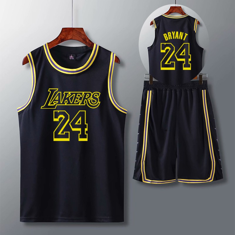 NBA洛杉磯湖人隊球衣科比24號黑曼巴KOBE籃球衣男女情侶隊服訂製客製化 