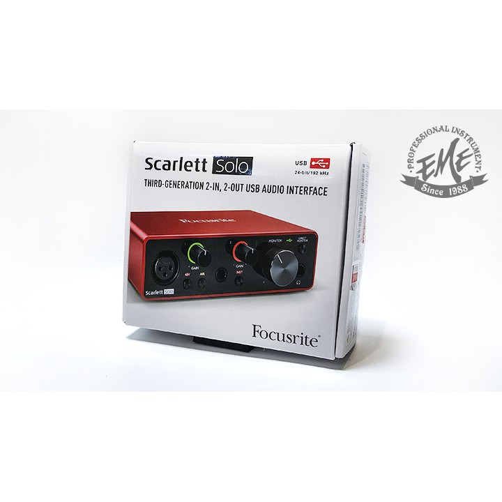 新品】Focusrite Scarlett Solo 3rd Gen 箱スレ有-