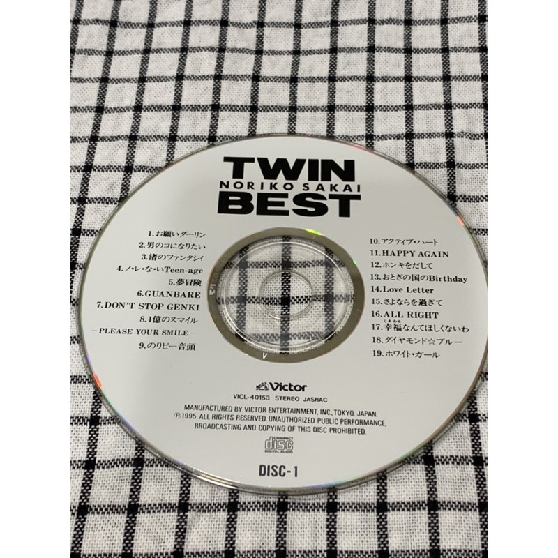 酒井法子Twin Best 新歌+精選2CD 1995年發行絕版品出清正版CD 二手CD | 蝦皮購物