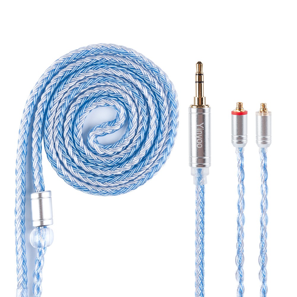 4.4mm5極 T1 L字 16芯 Z7 6N純銀線 銀メッキOFC 2nd