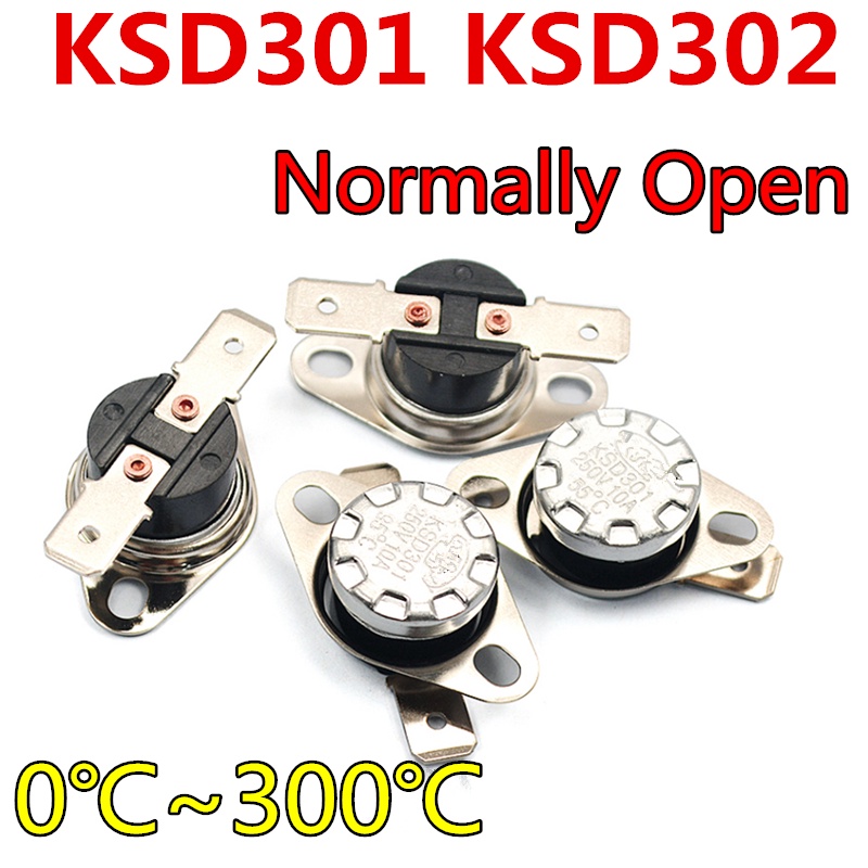 KSD302 10A 250V 0300度陶瓷 KSD301 常開溫度開關溫控器 0 5 10 30 40 50 65 蝦皮購物