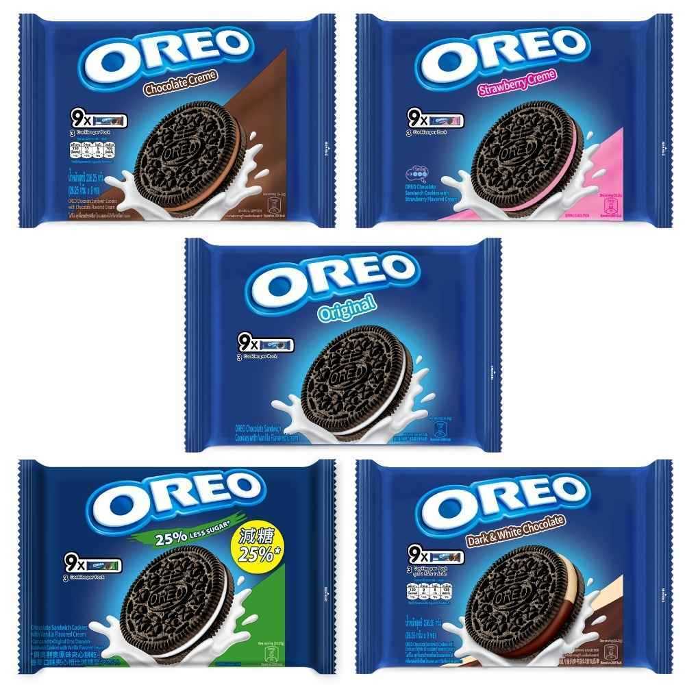 未滿200不出貨【OREO】Sandwich Cookies_Multipack _5 Flavors_9x26.25g | 蝦皮購物