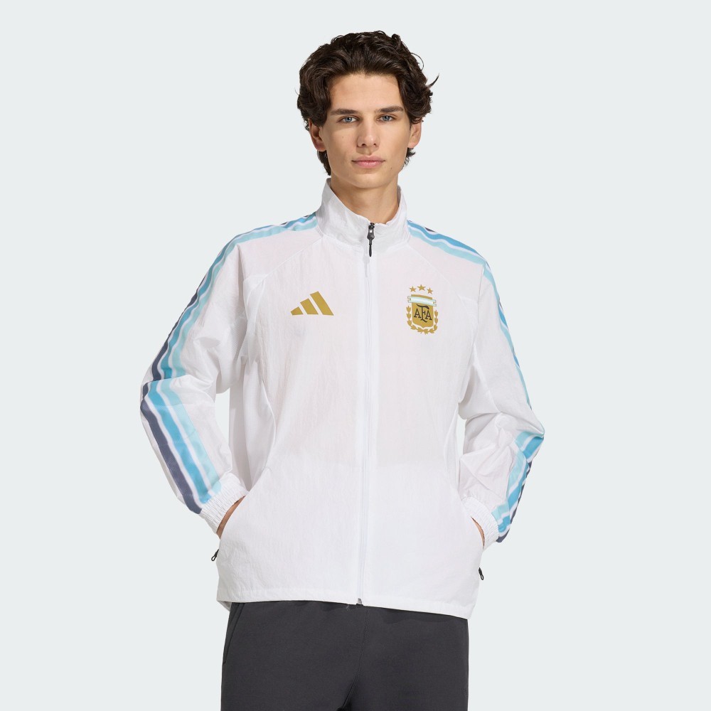adidas 阿根廷主場進場外套 JZ6285 評價：不是只有球迷能穿的白色機能外套 (3/11)
