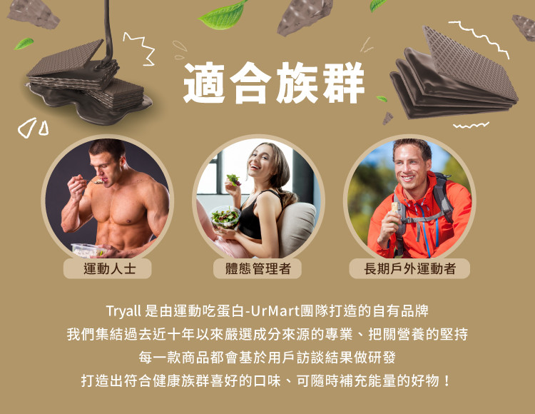 [Tryall] 蛋白威化餅 蛋白餅乾 蛋白點心 蛋白零食 低卡 Crunch Protein Waffer | 蝦皮購物