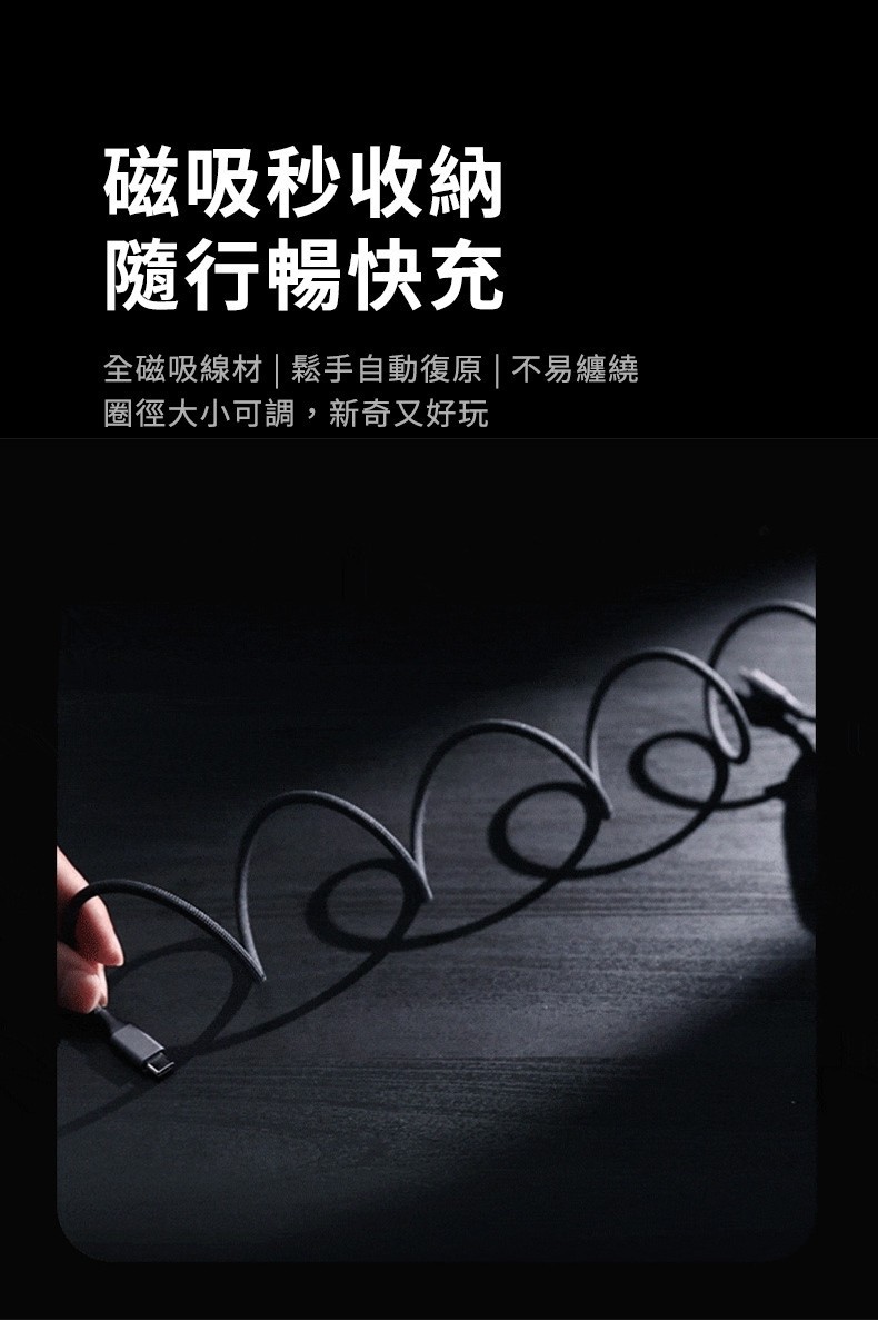 【綠聯】100W Type-C轉Type-C 磁吸不鏽鋼48股編織充電傳輸線 1公尺｜PD | 蝦皮購物