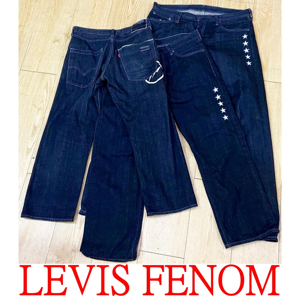 BLACK藤原浩著！初版！美中古LEVIS FENOM五星FIVE STAR重磅FRAGMENT原色單寧褲505-207