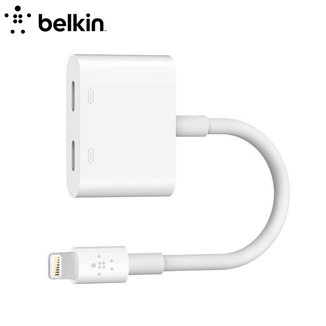 貝爾金Belkin Lightning Audio+Charge RockStar 音訊+ 充電二合一分插