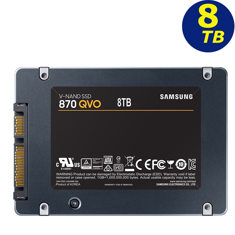 SAMSUNG 8TB 8T 870 QVO SSD MZ-77Q8T0BW 2.5" SATA 6Gb/s 固態硬碟 | 蝦皮購物