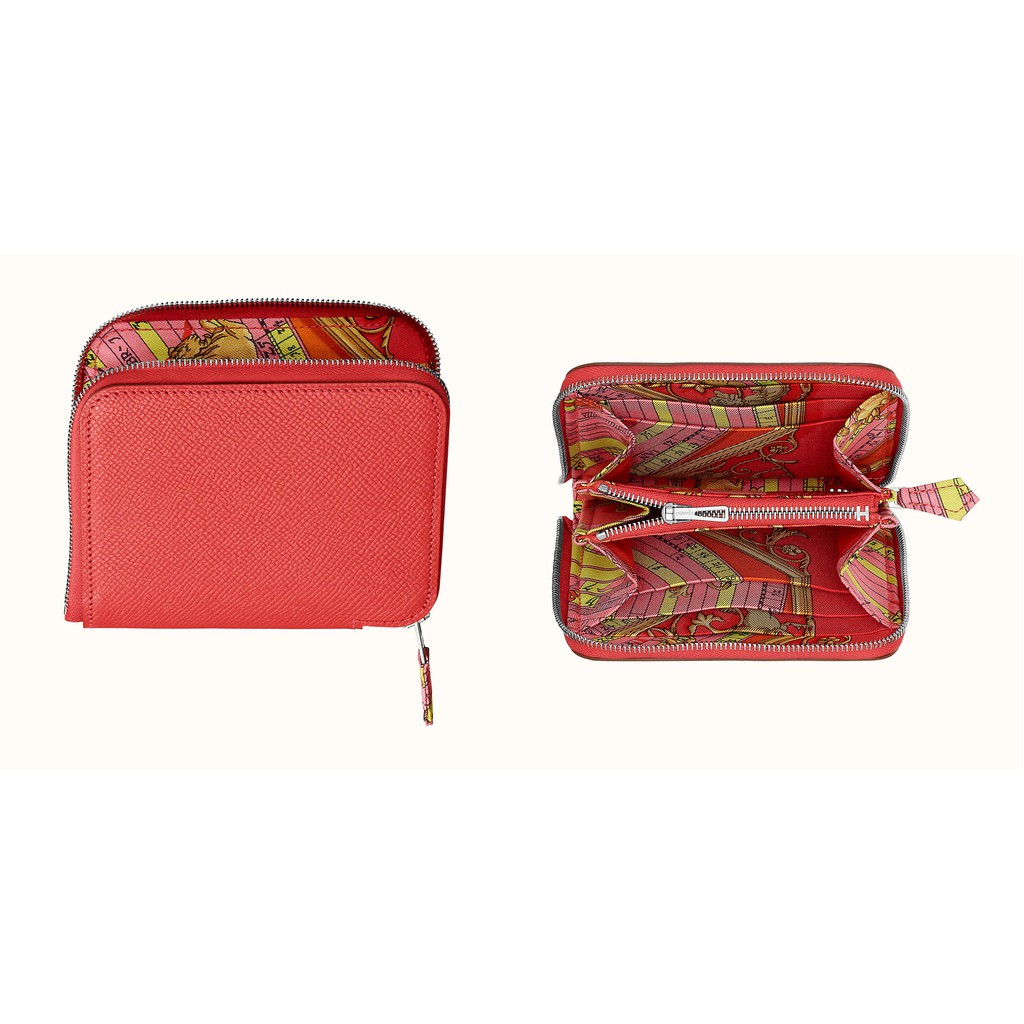 歐洲代購Hermes Portefeuille Silk'In Compact 愛馬仕絲巾拉鍊短 歐洲代購Hermes Portefeuille Silk'In Compact 愛馬仕絲巾拉鍊短