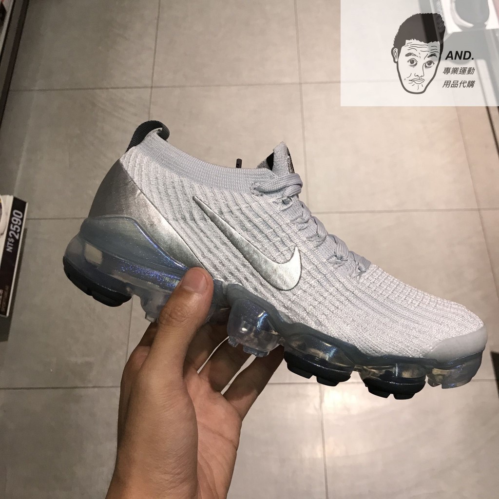 AND.】NIKE AIR VAPORMAX FLYKNIT 3 白銀訓練氣墊慢跑鞋女款AJ6910-101