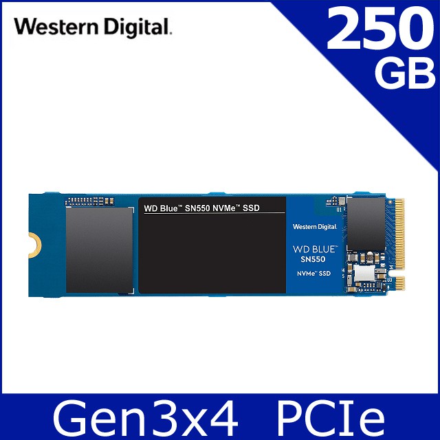 WD 藍標SN550 250GB SSD PCIe NVMe固態硬碟(WDS250G2B0C) | 蝦皮購物