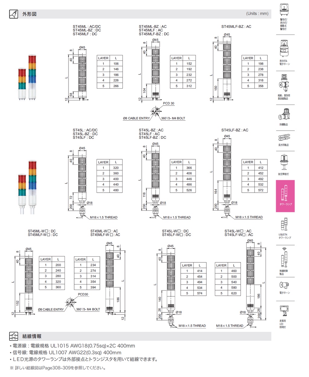 QLIGHT ST45ML-BZ-3-24-RAG 警示燈 LED 多層 設備 信號燈 三色 指示 警報器 24V | 蝦皮購物