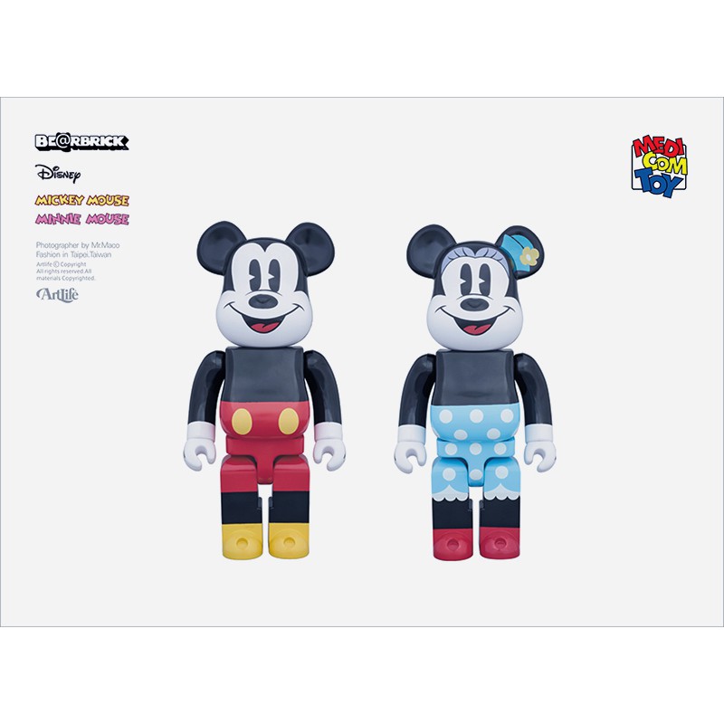 ArtLife @ MEDICOM BE@RBRICK 400％ MICKEY & MINNIE MOUSE 米奇米妮| 蝦皮購物