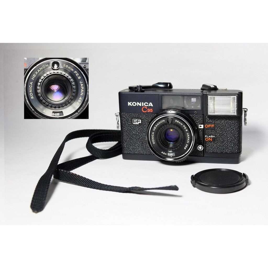 [ 慢調思理 ] 美品 金屬 KONICA C35 EF 日本製 / 38mm f2.8 鏡頭乾淨明亮