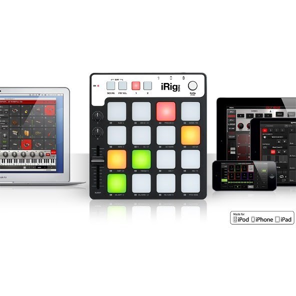 搖滾玩家樂器】全新公司貨IK Multimedia iRig Pads DJ 節奏MIDI 控制器