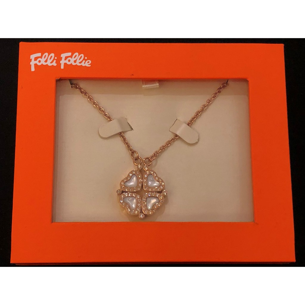 Folli Follie Heart4Heart Rose Gold Necklace 4